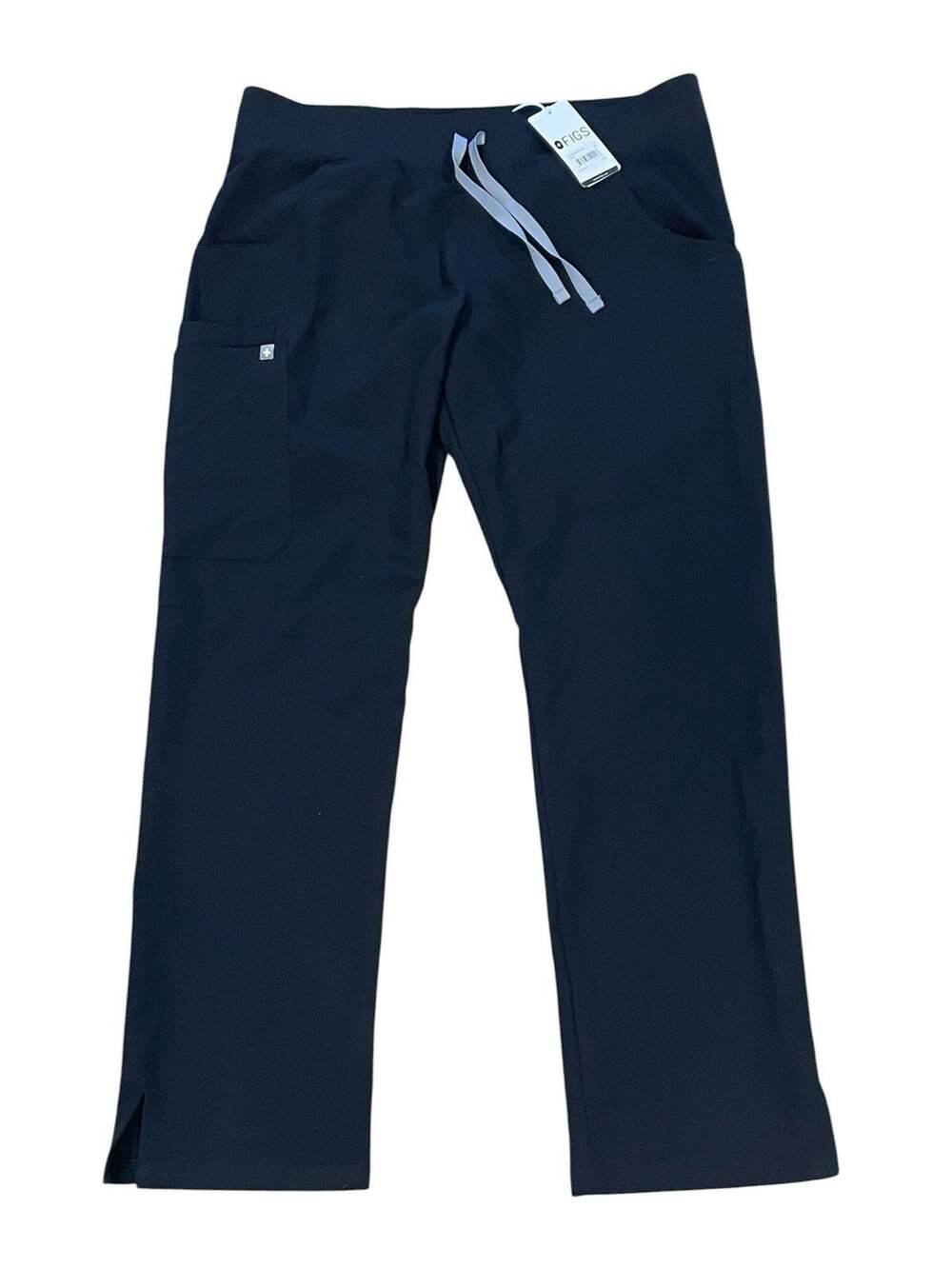 New Figs Kade Black Cargo Scrub Pants Women’s Size Large Technical Nurse Medical